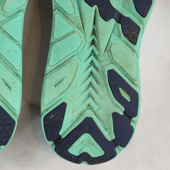 Hoka One One Navy and Teal Athletic Shoes 237 - Picture 15 of 15